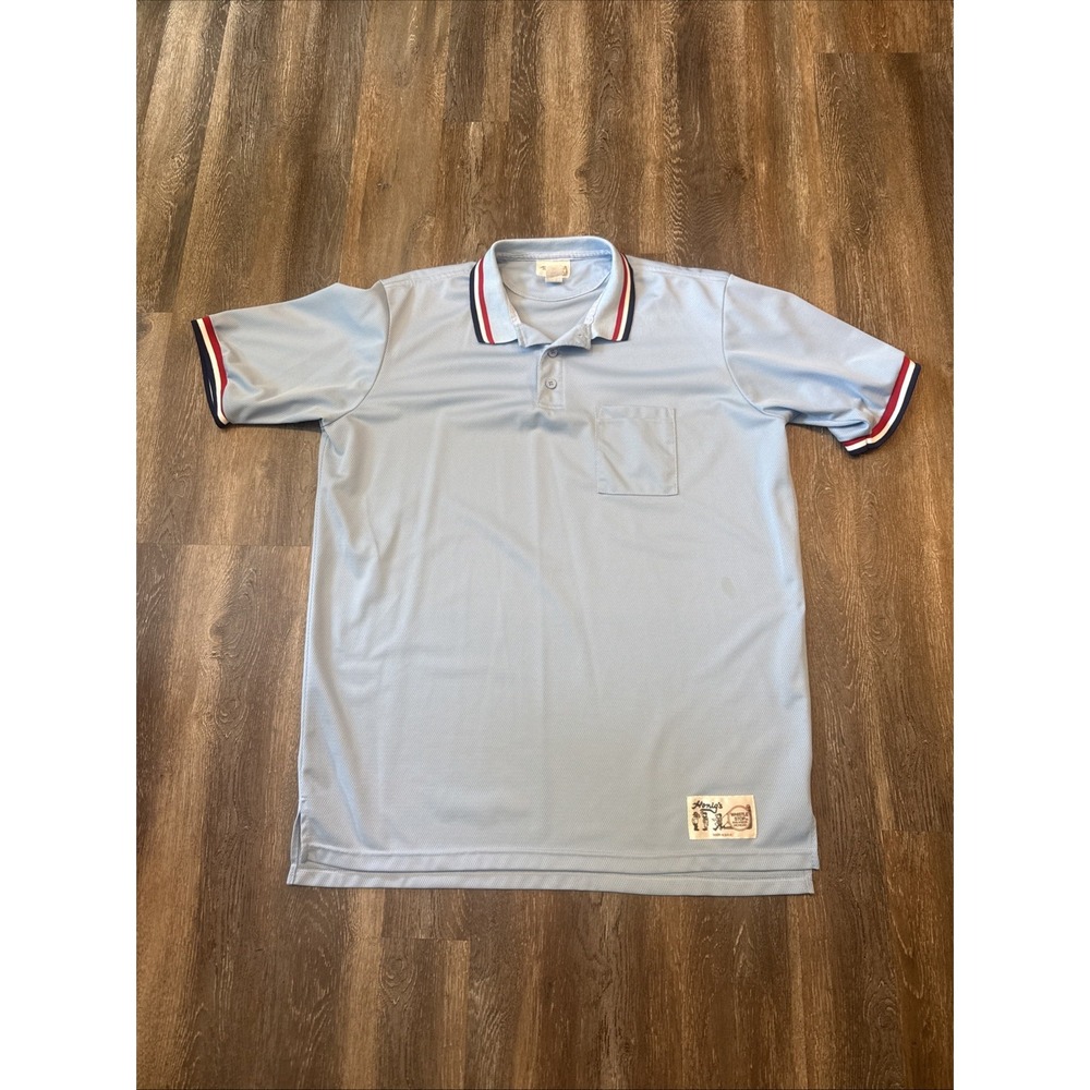 Honig's Whistle Stop Umpire Polo Shirt Blue Mesh USA Referee Jersey Mens XXL